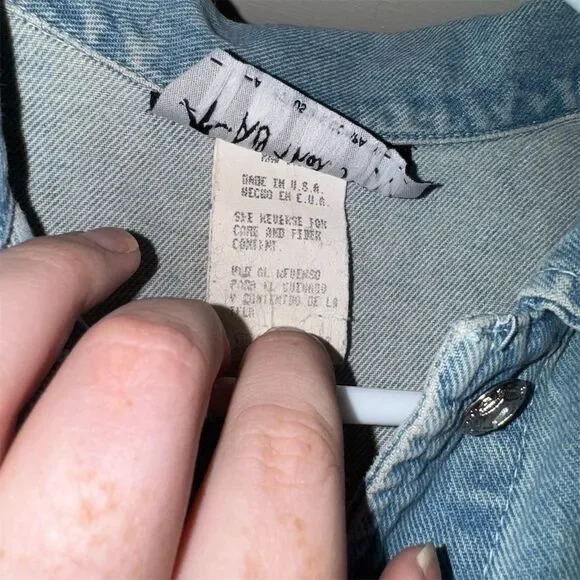 All That Jazz Women's Vintage Floral Denim Maxi Dress Size M - Picture 4 of 6